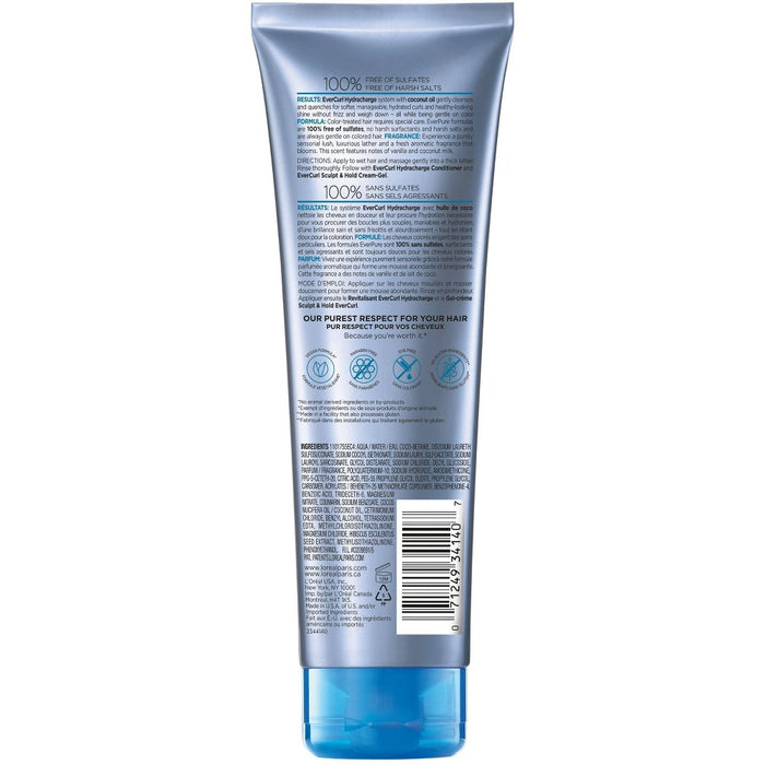 L'Oreal Paris Ever Curl Sulfate-Free Coconut Oil Hydracharge Shampoo - 8.5 fl oz