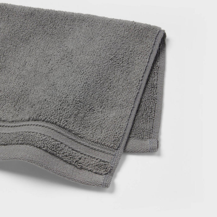 Performance Washcloth Dark Gray - Threshold