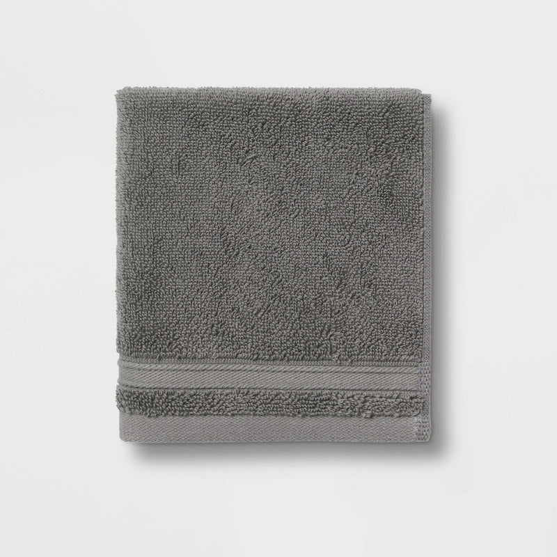 Performance Washcloth Dark Gray - Threshold