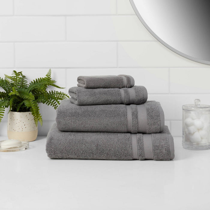 Performance Washcloth Dark Gray - Threshold