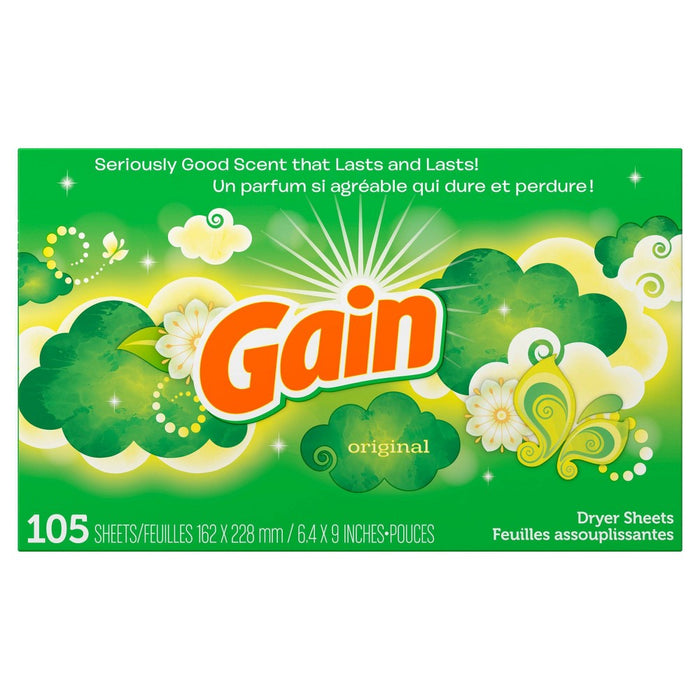 Gain Original Dryer Sheets - 105ct