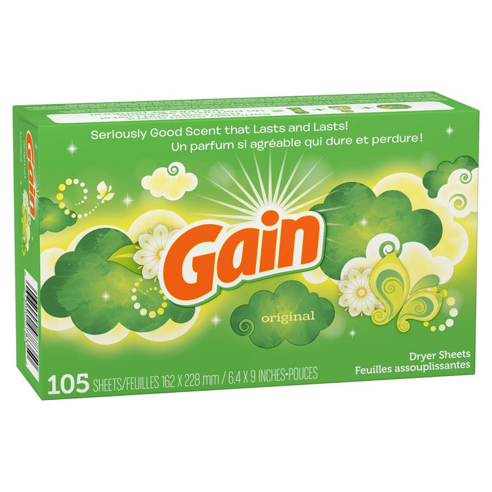 Gain Original Dryer Sheets - 105ct