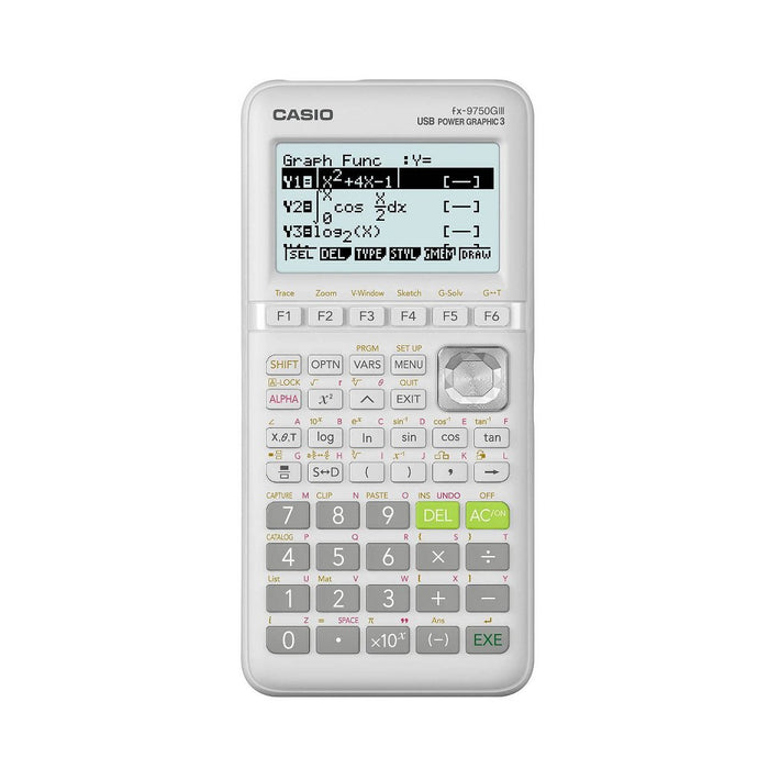 Casio fx-9750GIII White Graphing Calculator