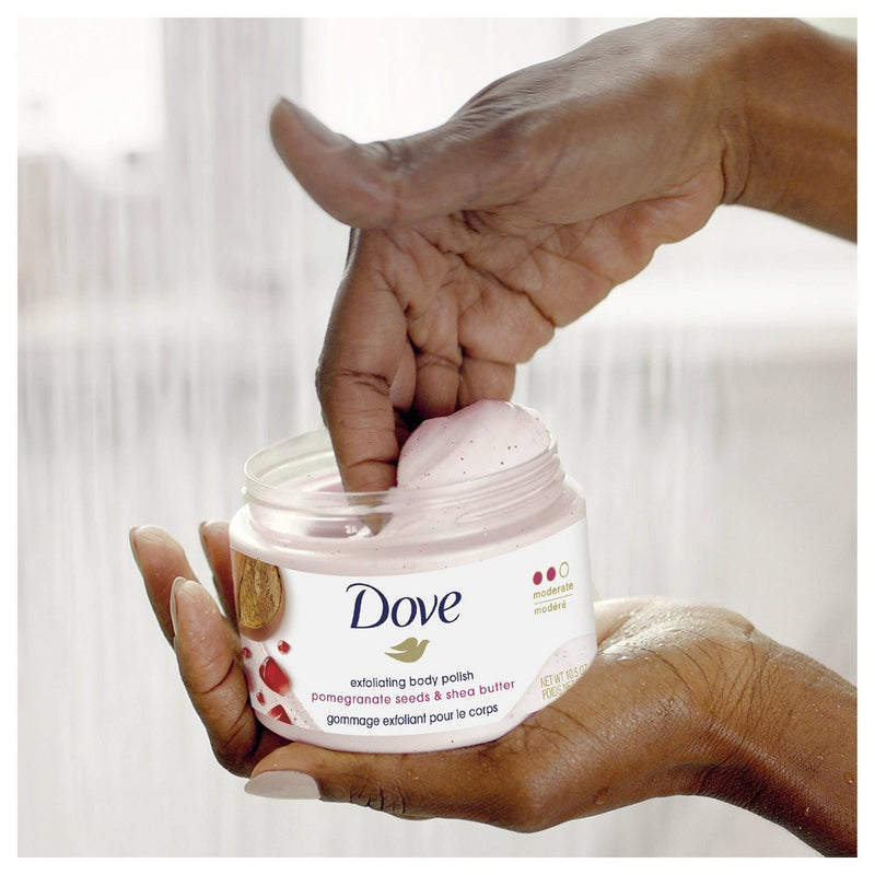 Dove Pomegranate Seeds & Shea Butter Exfoliating Body Polish Scrub - 10.5oz
