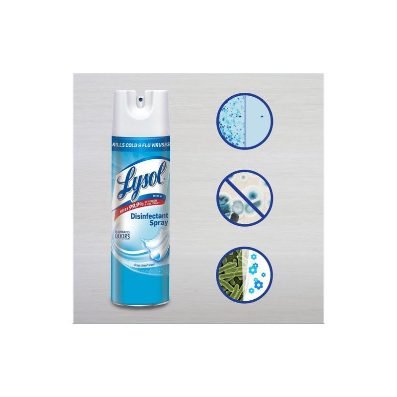 Lysol Disinfectant Crisp Linen Spray - 19oz