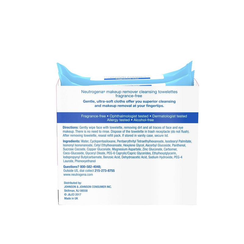 Neutrogena Oil Control Unscented Facial Cleansing Wipes - 50ct