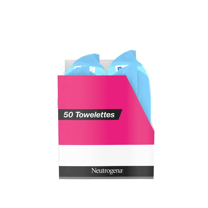Neutrogena Oil Control Unscented Facial Cleansing Wipes - 50ct
