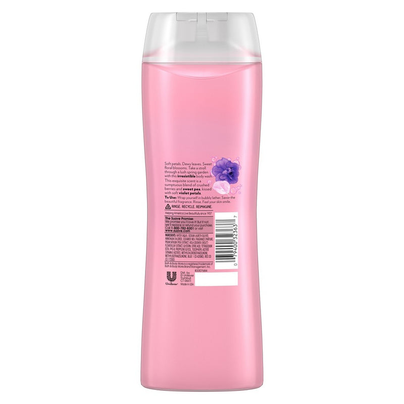 Suave Essentials Sweet Pea & Violet Hydrating Body Wash Soap for All Skin Types - 18 fl oz