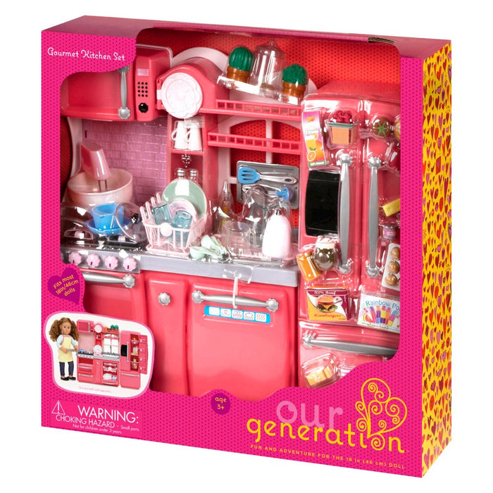 Our Generation Gourmet Kitchen Accessory Set - Pink
