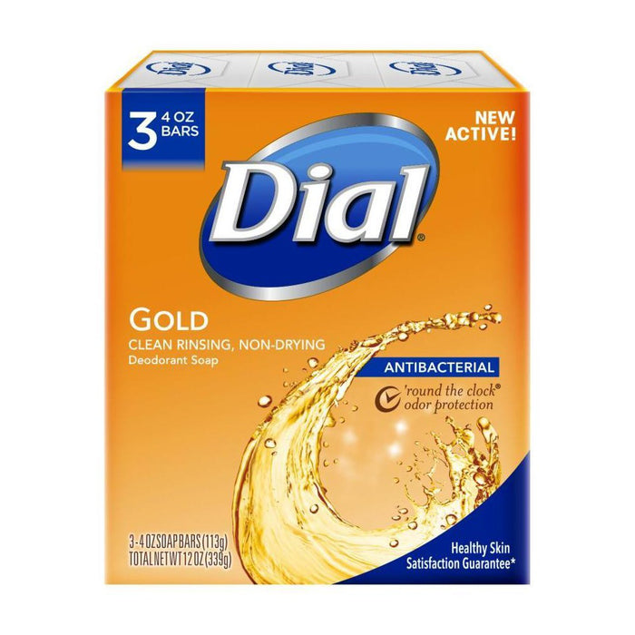 Dial Antibacterial Deodorant Gold Bar Soap - 3pk - 4oz each