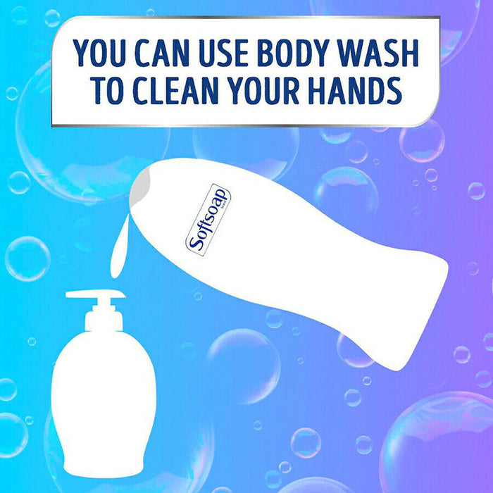 SINGLE Softsoap Moisturizing Body Wash Shea Butter and Almond Oil BIGGER SIZE 20 OZ