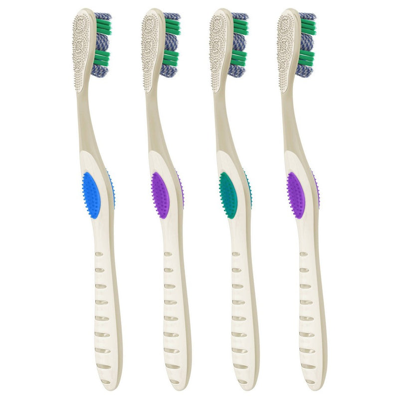 Colgate 360 Optic White Manual Whitening Toothbrushes - Soft Bristles - 4ct