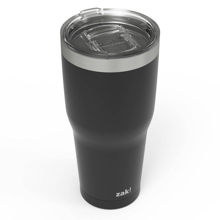 Zak! Designs 30oz Double Wall Stainless Steel Cascadia Tumbler - Black