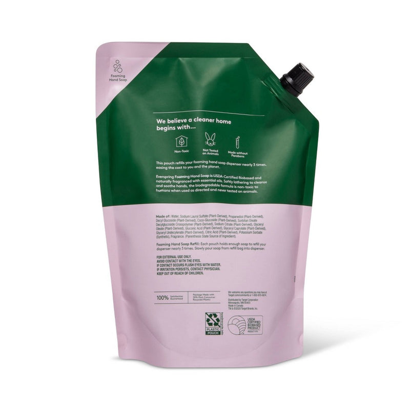 Foam Hand Soap Refill - Lavender & Bergamot - 28 fl oz - Everspring
