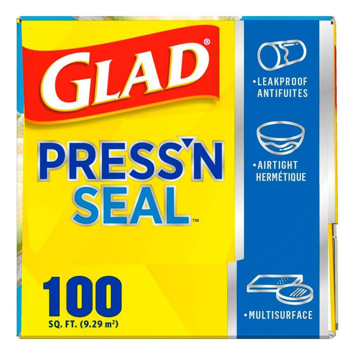 Glad Press'N Seal + Plastic Food Wrap - 100 sq ft