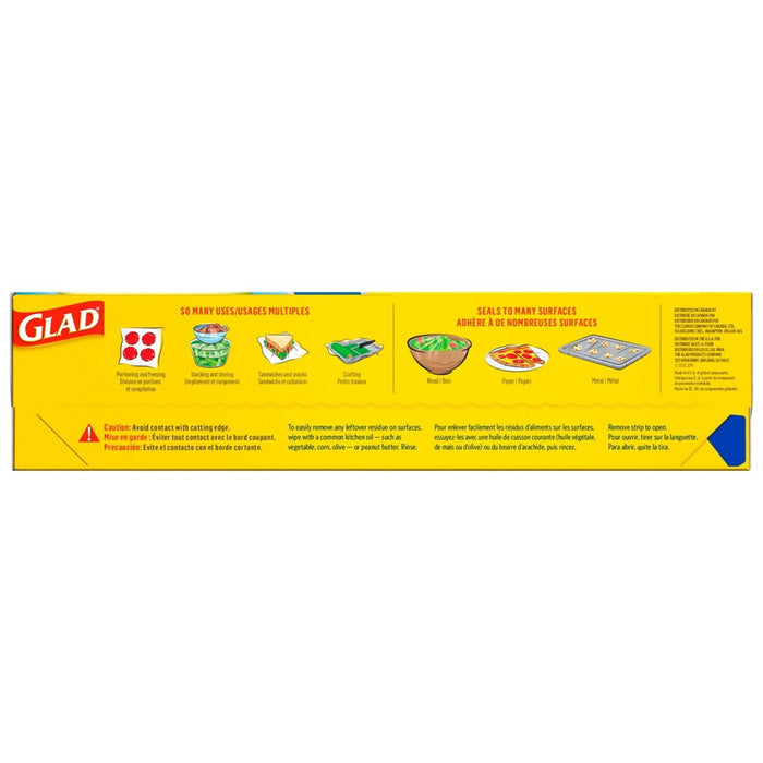 Glad Press'N Seal + Plastic Food Wrap - 100 sq ft