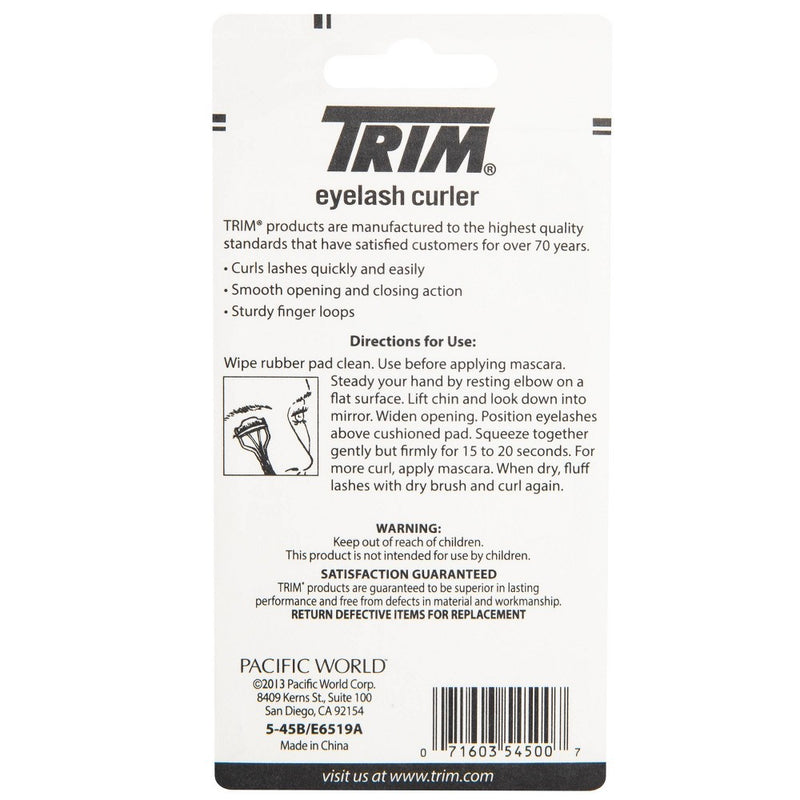 Trim Deluxe Eyelash Curler with 2 Replacement Pads