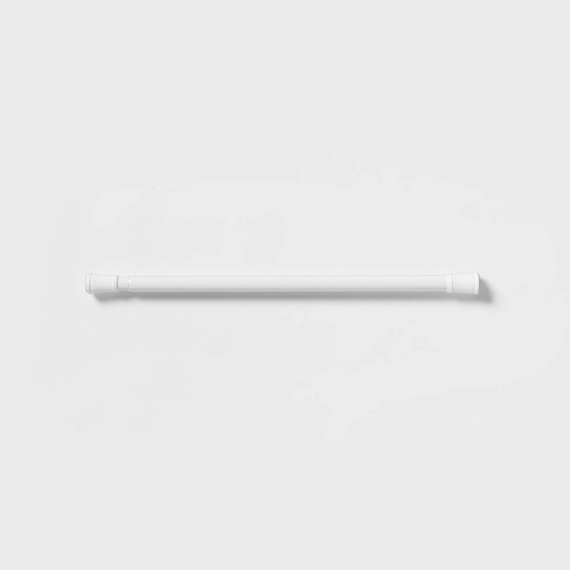 Tension Rod Stall White - Room Essentials (LOCAL PICKUP ONLY)