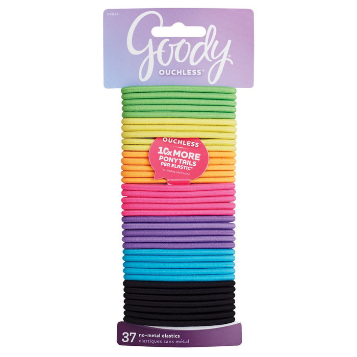 Goody Ouchless Elastics - Neon - 37ct