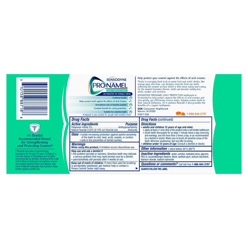 Sensodyne PROnamel Daily Protection Toothpaste - 8oz/2ct