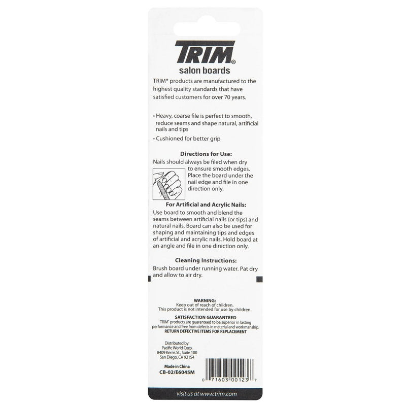 Trim Heavy & Medium Duty Black Salon Boards - 2pc