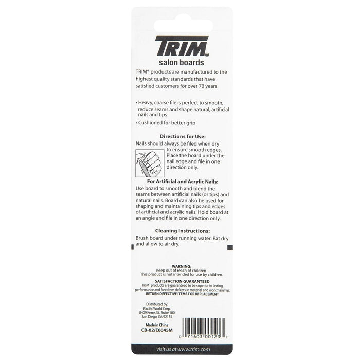 Trim Heavy & Medium Duty Black Salon Boards - 2pc