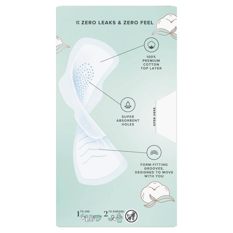 Always Pure Cotton with Wings Size 2 Heavy Unscented - 24ct