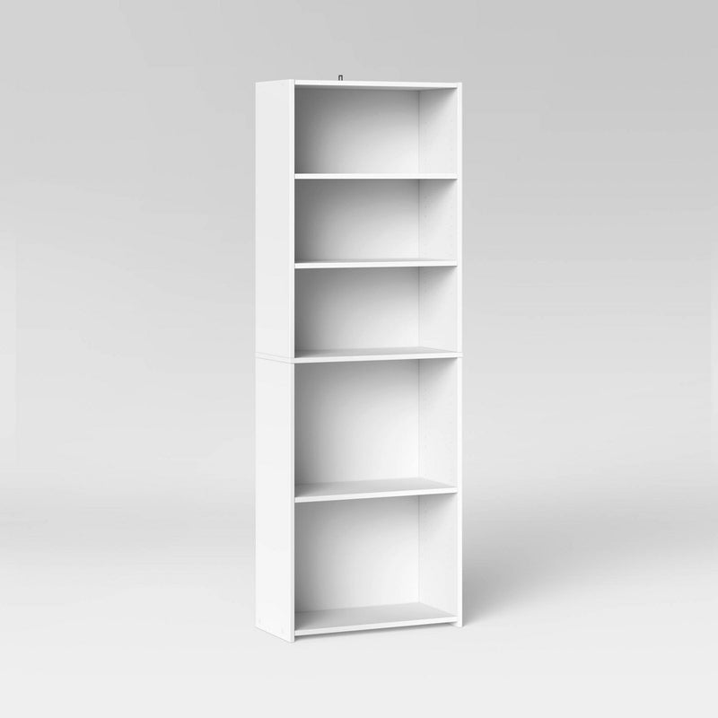 5 Shelf Bookcase White - Room Essentials (LOCAL PICKUP ONLY)