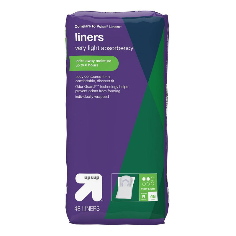 Panty Liners - Very Light Absorbency - 48ct - up & up