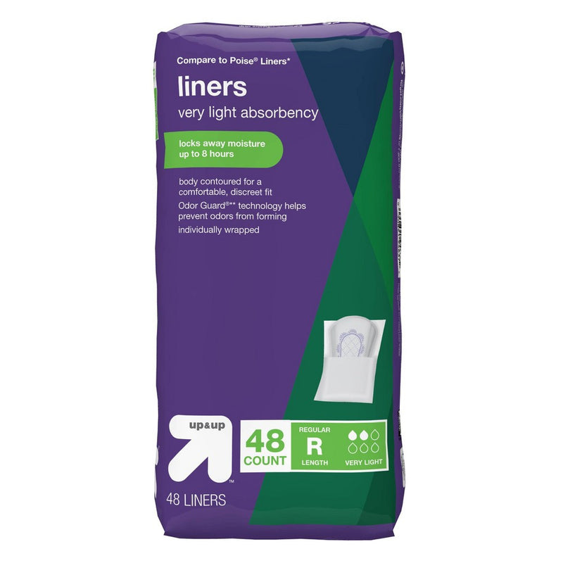Panty Liners - Very Light Absorbency - 48ct - up & up