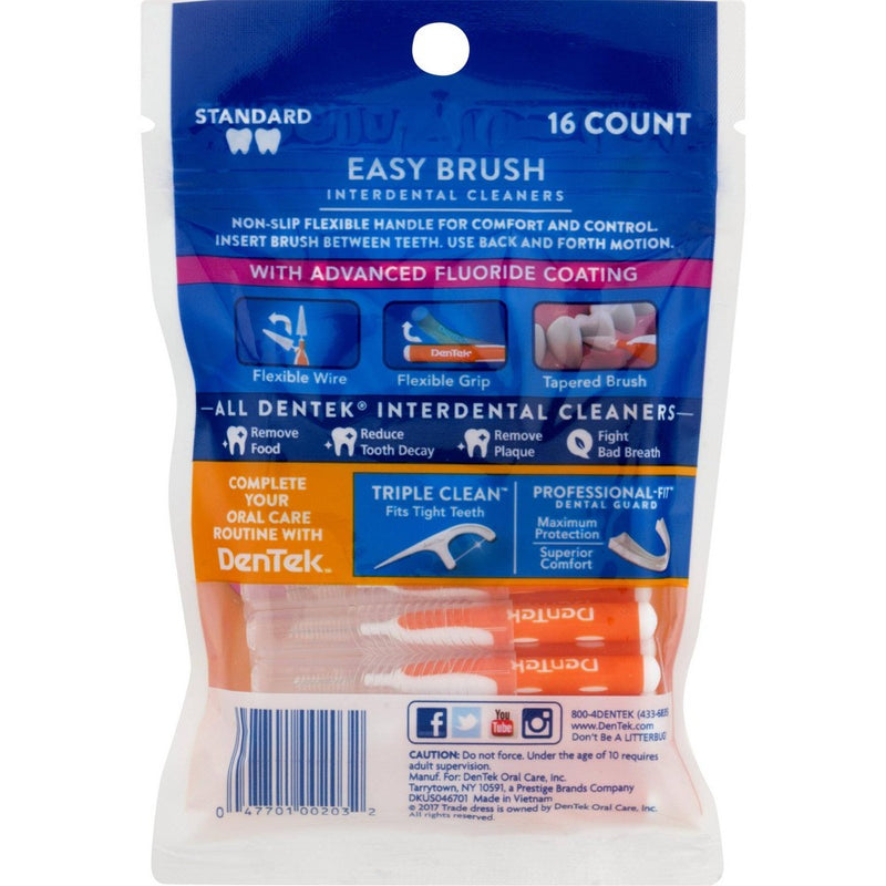 Dentek Easy Brush Cleaners - 16ct