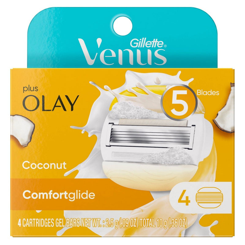 Venus ComfortGlide Plus Olay Coconut Women's Razor Blade Refills - 4ct