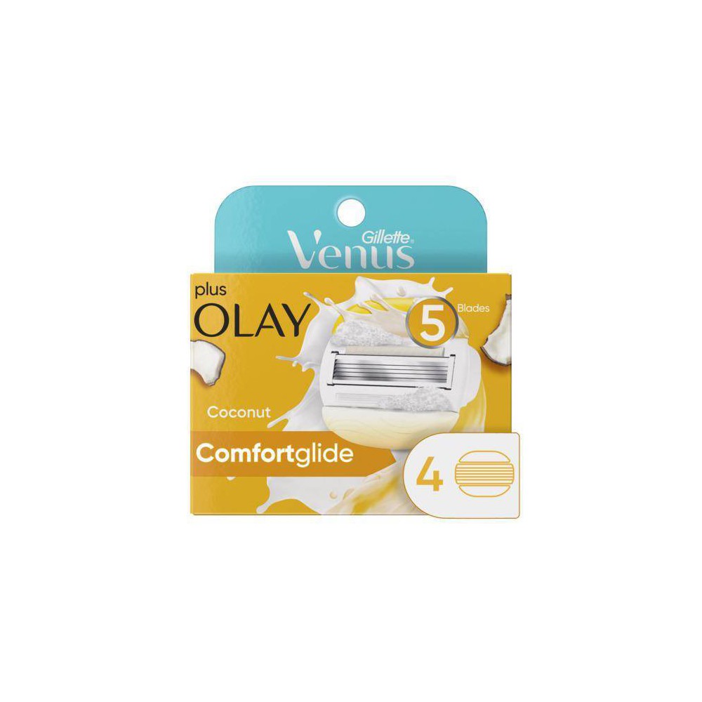 Venus ComfortGlide Plus Olay Coconut Women's Razor Blade Refills - 4ct ...