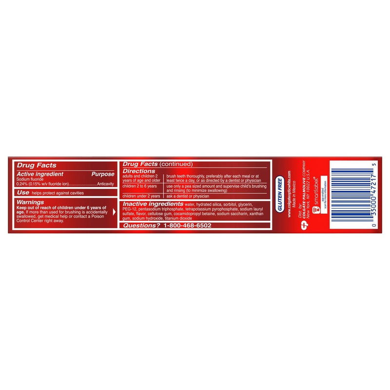 Colgate Optic White Stain Fighter Whitening Toothpaste - Clean Mint - 6oz