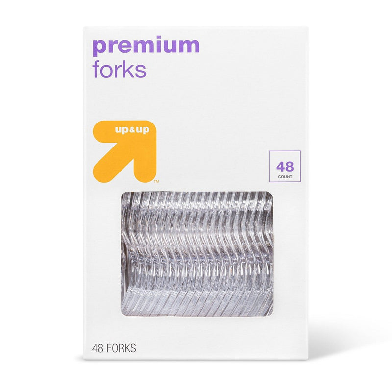 Premium Plastic Forks - 48ct - up & up