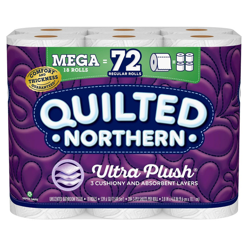 Quilted Northern Ultra Plush Toilet Paper - 18 Mega Rolls