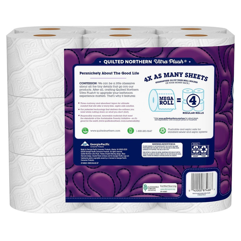 Quilted Northern Ultra Plush Toilet Paper - 18 Mega Rolls