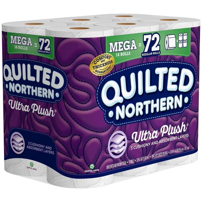 Quilted Northern Ultra Plush Toilet Paper - 18 Mega Rolls