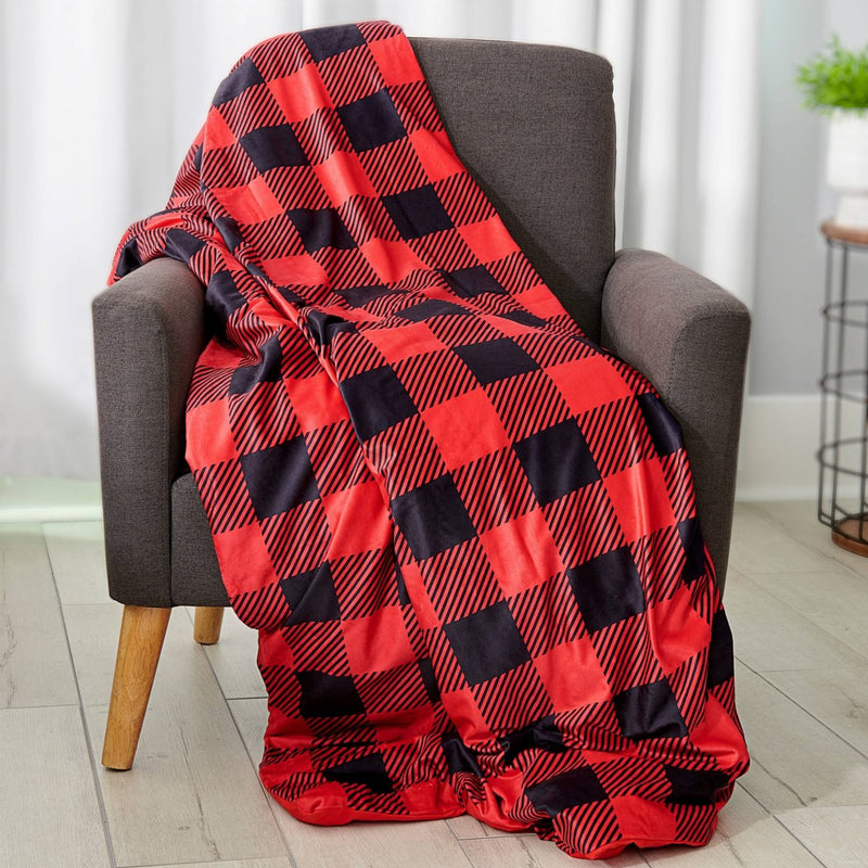 48" x 72" Cover for Weighted Blanket Buffalo Check - Tranquility