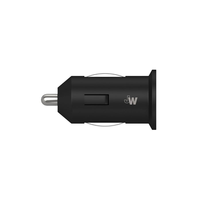 Just Wireless 2.4A/12W 1-Port USB-A Car Charger with 6ft TPU USB-C to USB-A Cable - Black