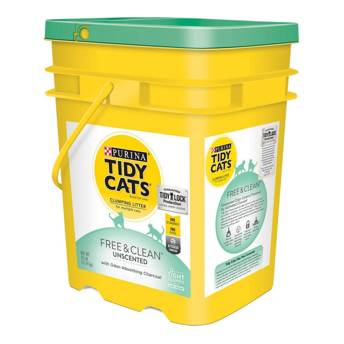 Purina Tidy Cats Free & Clean Unscented Multi-Cat Clumping Litter - 35lbs* (LOCAL PICKUP ONLY)