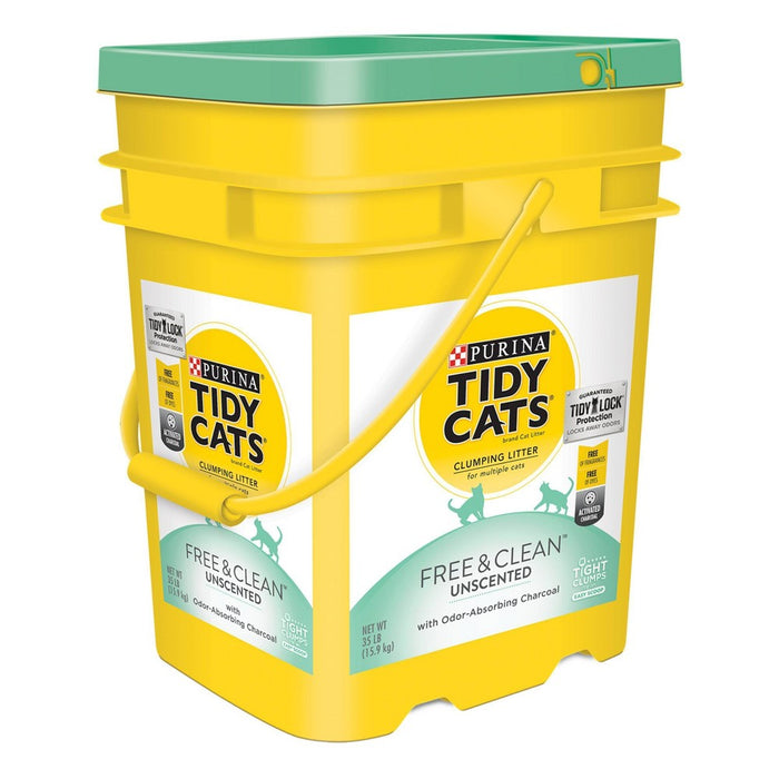 Purina Tidy Cats Free & Clean Unscented Multi-Cat Clumping Litter - 35lbs* (LOCAL PICKUP ONLY)