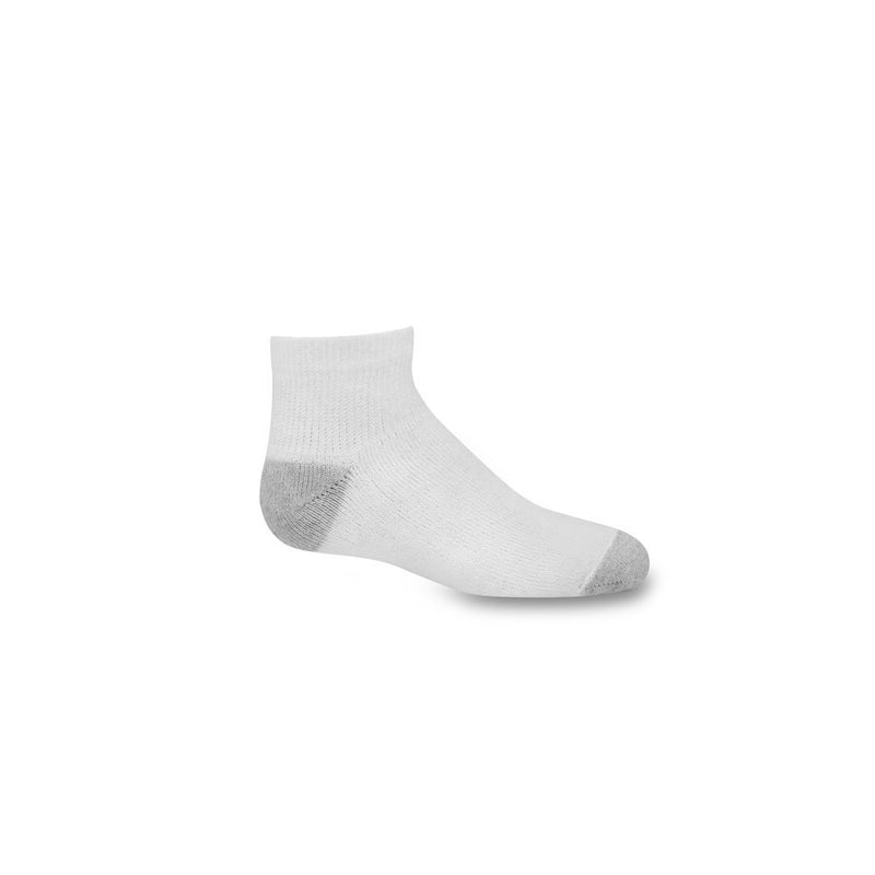 Hanes Boys' 12pk Cushioned Ankle Socks - White S