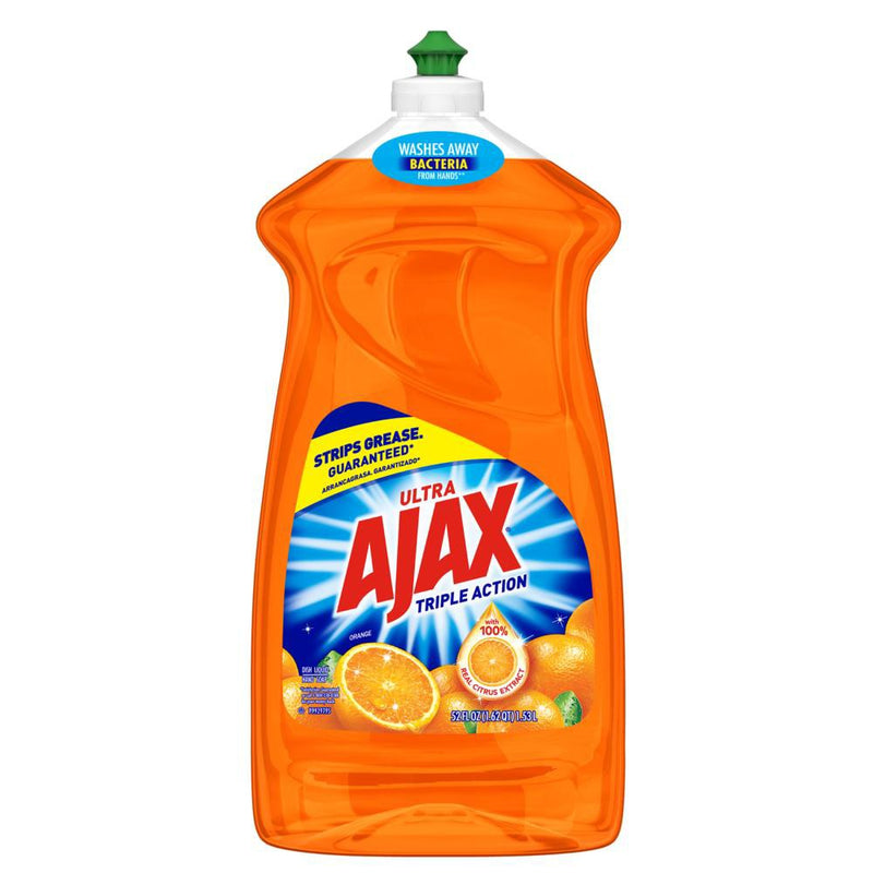 Ajax Ultra Triple Action Liquid Dish Soap - Orange - 52 fl oz