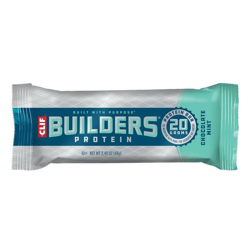 CLIF Builders Protein Bars - Chocolate Mint - 20g Protein - 12ct