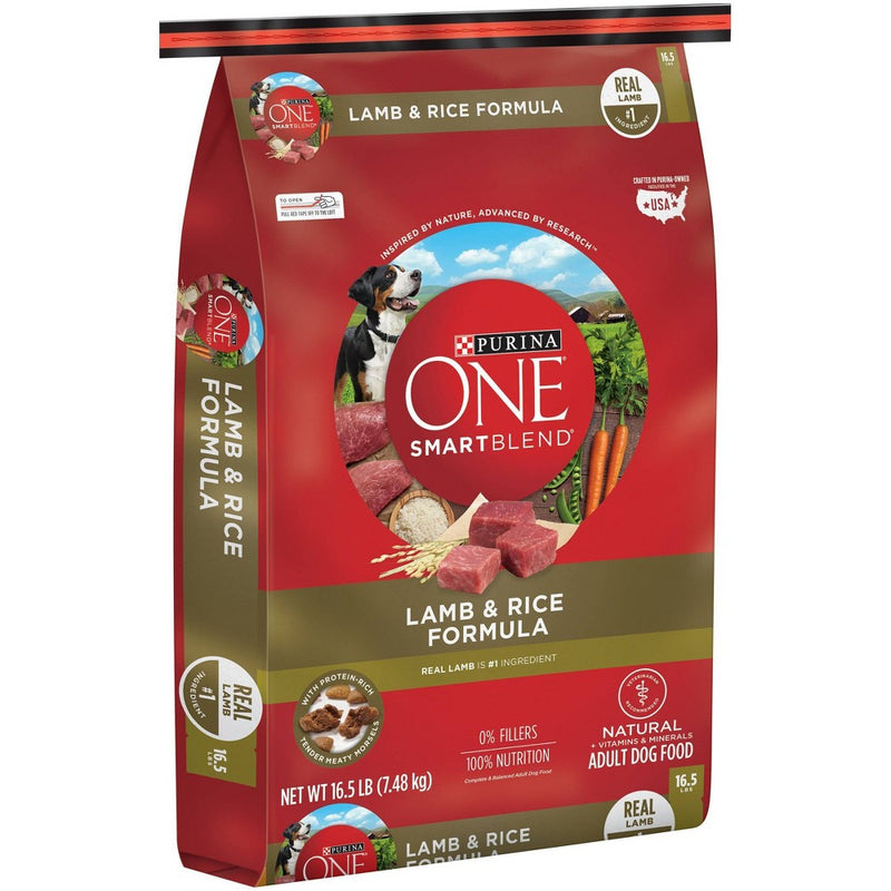 Purina ONE SmartBlend Lamb & Rice Formula Adult Dry Dog Food - 16.5lbs (LOCAL PICKUP ONLY)