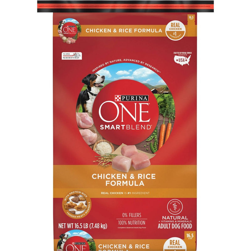 Purina ONE SmartBlend Chicken & Rice Formula Adult Dry Dog Food - 16.5lbs (LOCAL PICKUP ONLY)