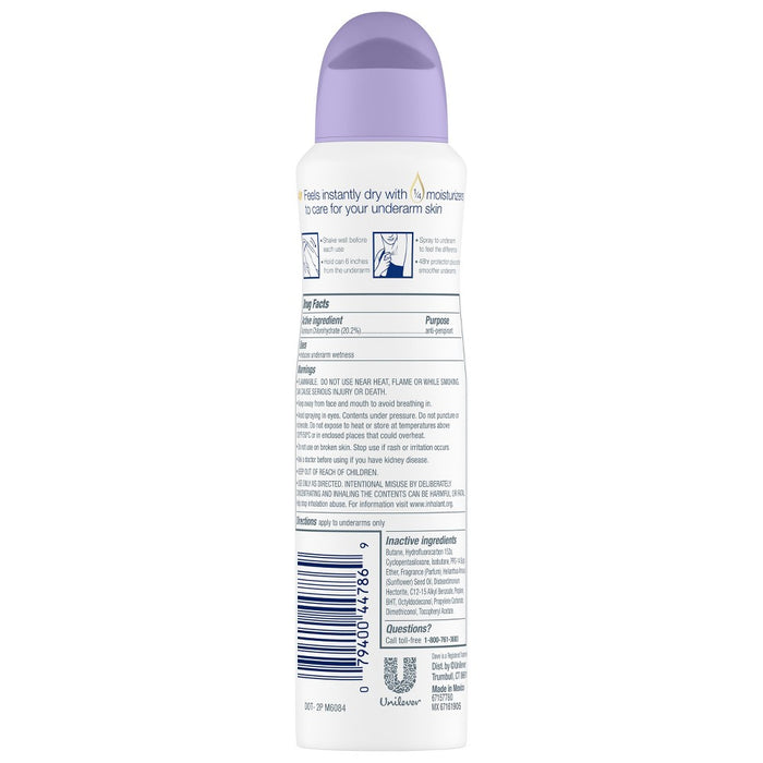Dove Lavender Fresh 48-Hour Antiperspirant & Deodorant Dry Spray - 3.8oz