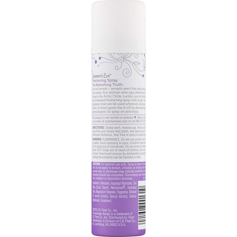 Summer's Eve Ultra Feminine Freshening Spray - 2oz