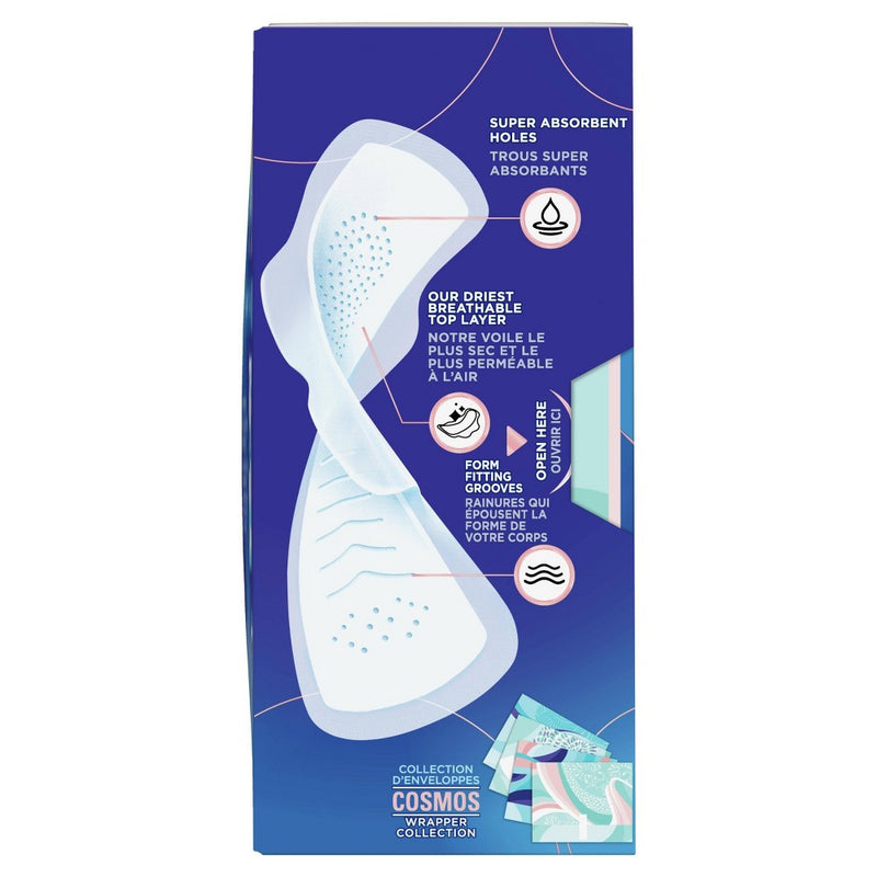 Always Infinity Extra Heavy Absorbency Overnight FlexFoam Sanitary Pads with Wings - Unscented - Size 5